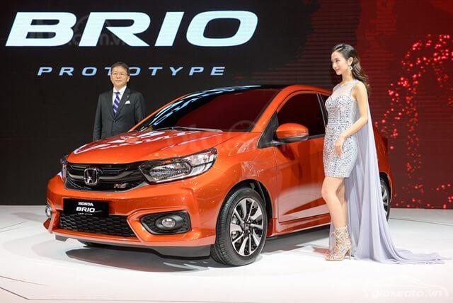 Honda ô tô Long Biên - Cần bán xe Honda Brio RS sản xuất 2020, màu cam