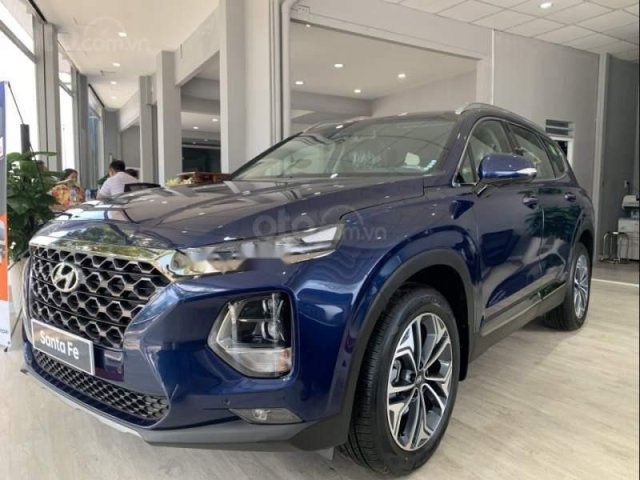 Hyundai Long An - Bán xe Hyundai Santa Fe 2.2L Premium năm sản xuất 2019, màu xanh lam