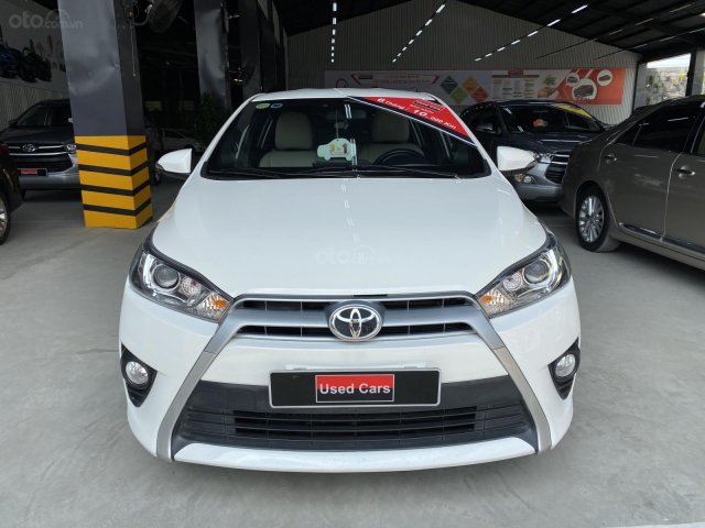 Ngân hàng 70%, Yaris 1.3G, màu trắng, SX 2016, nhập Thái, siêu phụ kiện0