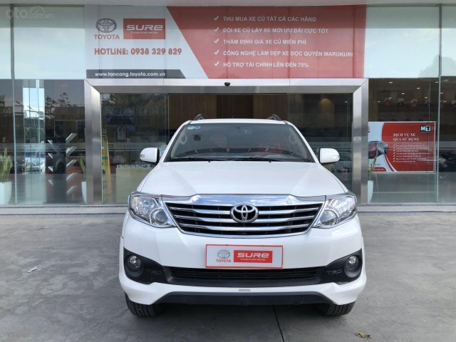 Bán Toyota Fortuner 2.7V 4x2 AT TRD 2015 trắng 48.000km, xe của gia đình