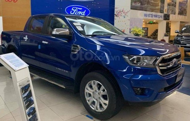 Bán ô tô Ford Ranger XLT Limited đời 2020, màu xanh lam, nhập khẩu nguyên chiếc