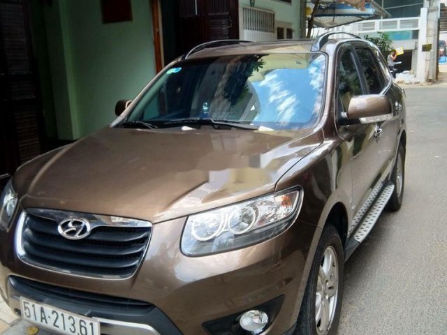 Bán Hyundai Santa Fe đời 2011, màu nâu, nhập khẩu nguyên chiếc xe gia đình0