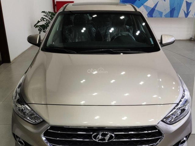 Hỗ trợ giao xe tận nhà - Mua xe giá tốt: Hyundai Accent 1.4 AT sản xuất năm 2020, màu vàng cát