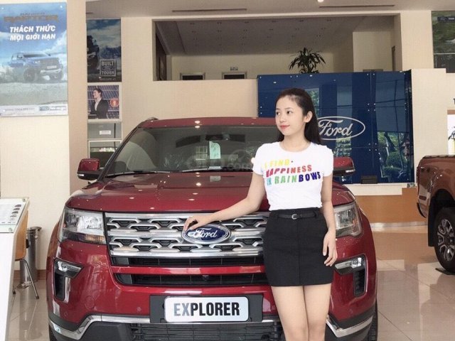 Cần bán siêu phẩm nhập nguyên chiếc tại Mỹ - Ford Explorer 2019 màu đỏ - Ưu đãi khủng, tặng quà giá trị - Giá tốt LH ngay