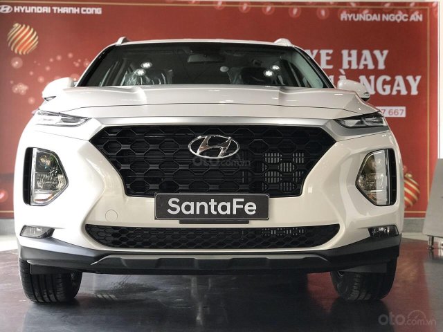 Ưu đãi giảm giá sâu - tặng phụ kiện chính hãng khi mua chiếc Hyundai Santa Fe máy xăng cao cấp, sản xuất 2020, giao nhanh,  được giảm ngay 50% thuế trước bạ0