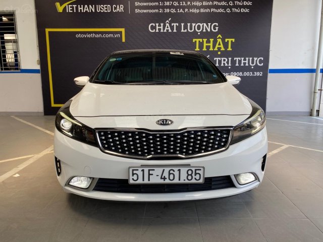 Bán Kia Cerato 1.6MT màu trắng, sản xuất 2016 biển Sài Gòn đi 48000km