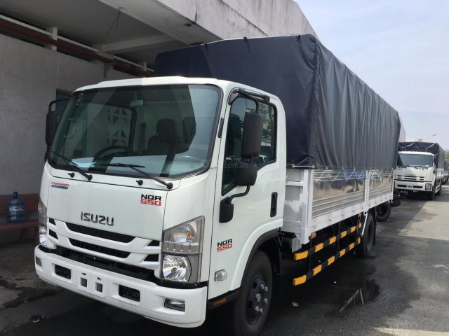 Xe Isuzu 5.7T thùng bạt 6.2m, khuyến mại máy lạnh, 9 phiếu bảo dưỡng, radio MP33