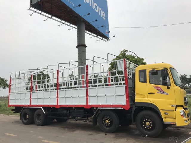 Bán xe tải Dongfeng Hoàng Huy 4 chân nhập khẩu đời 2014 thùng dài 10m tổng tải 30 tấn0