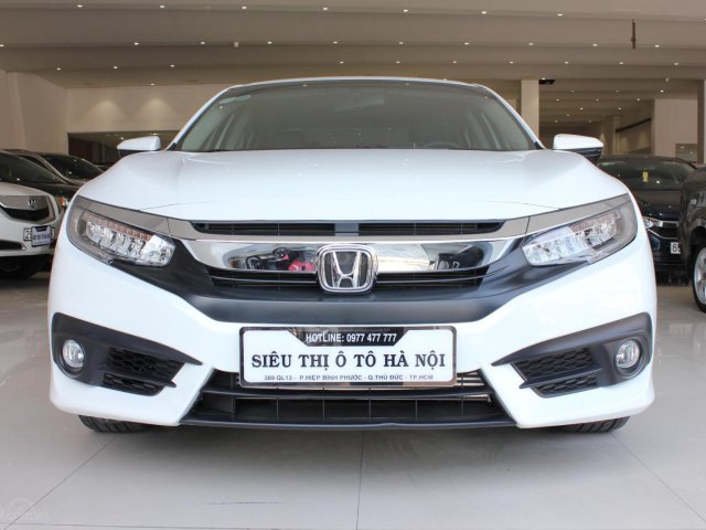 Lên đời bán lại Civic L 2018 1.5 AT Turbo trắng nhập Thái, đẹp xuất sắc. Odo chỉ 23000 km