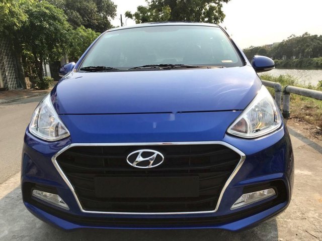 Bán xe Hyundai Grand i10 sản xuất năm 2018, màu xanh lam, giá chỉ 360 triệu