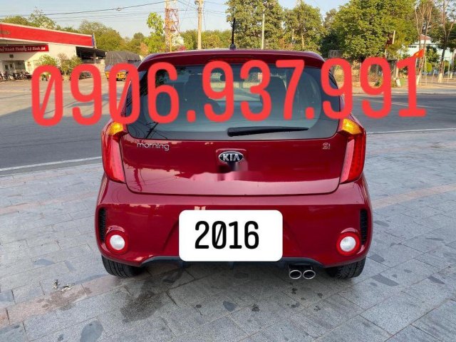 Xe Kia Morning sản xuất năm 2016, màu đỏ, giá 319tr