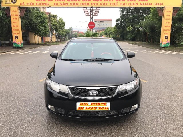 Bán xe Kia Forte SX 1.6AT đời 2011, màu đen, giá cạnh tranh, xe còn mới