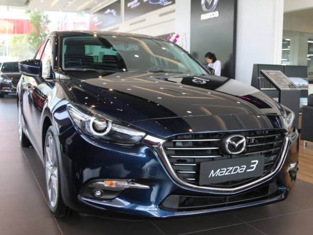 Bán xe Mazda 3 Luxury đời 2019, màu xanh lam0