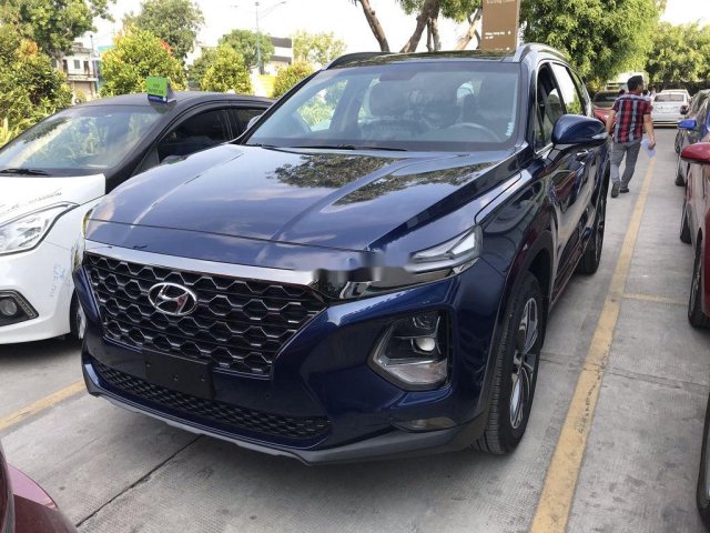 Bán xe Hyundai Santa Fe đời 2019, màu xanh lam