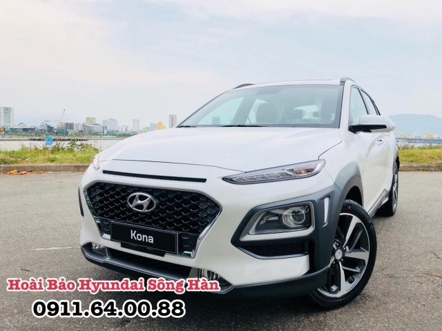 Hyundai Kona 2020 màu trắng Đà Nẵng, giảm ngay 22tr tiền mặt, LH Hoài Bảo