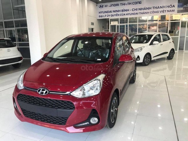 Bán Hyundai Grand i10 1.2 AT sản xuất năm 2020, màu đỏ, giá chỉ 395 triệu0