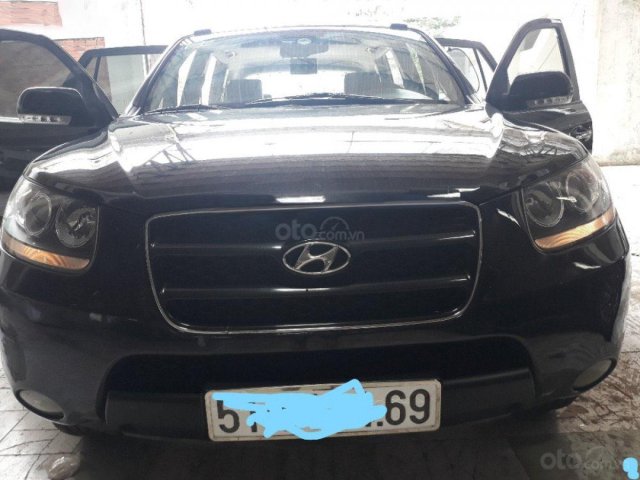 Bán Hyundai Santa Fe 2009, màu đen, nhập khẩu  0