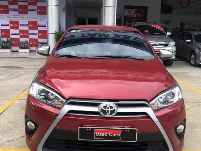 Bán Toyota Yaris G 2015 màu đỏ siêu đẹp, giá thương lượng0