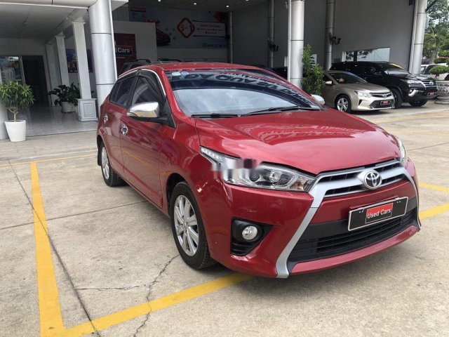 Bán Toyota Yaris 1.3G AT đời 2015, màu đỏ, nhập khẩu nguyên chiếc số tự động0