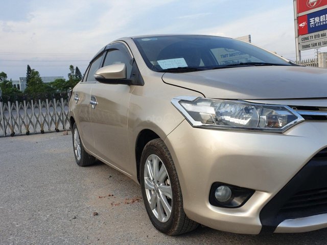 Toyota Vios 15E 2014 màu vàng cát đã đi 58000 km Xe cũ Số sàn tại Hà Nội   otoxehoicom  Mua bán Ô tô Xe hơi Xe cũ
