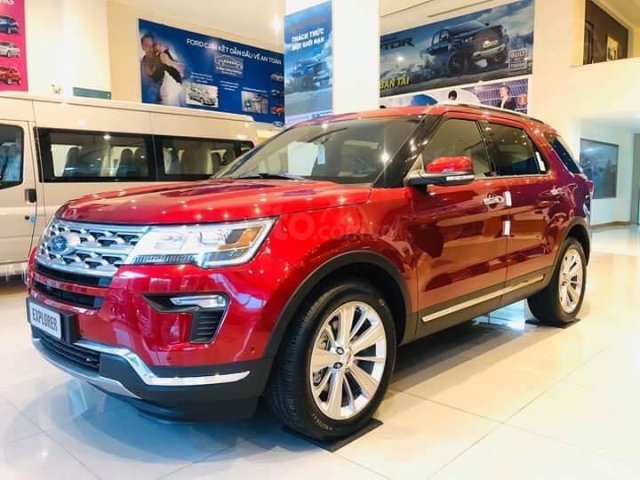 Cần bán Ford Explorer sản xuất năm 2020, màu đỏ, nhập khẩu chính hãng