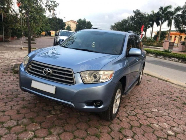 Bán Toyota Highlander sản xuất 2008, màu xanh lam, xe nhập còn mới