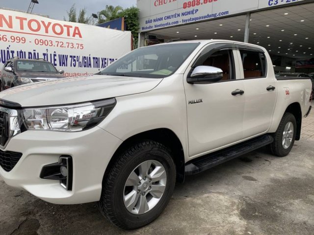 Bán Toyota Hilux 2.4G 2019, màu trắng, nhập khẩu số tự động