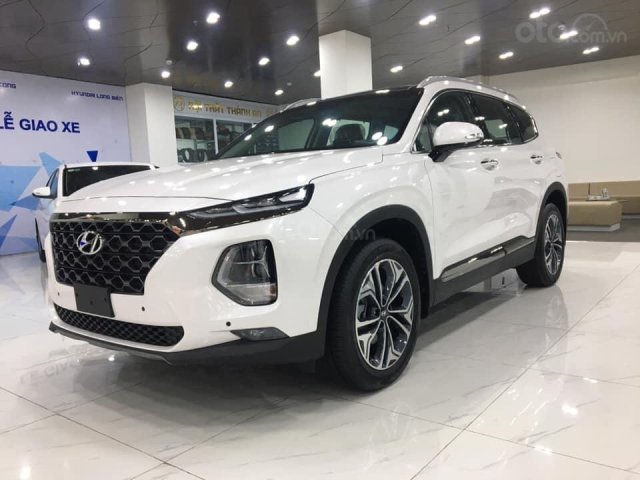 Cần bán xe Hyundai Santa Fe 2.2L sản xuất năm 2020, màu trắng, giá tốt nhất