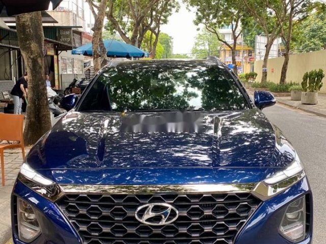 Bán Hyundai Santa Fe năm sản xuất 2019, màu xanh lam như mới