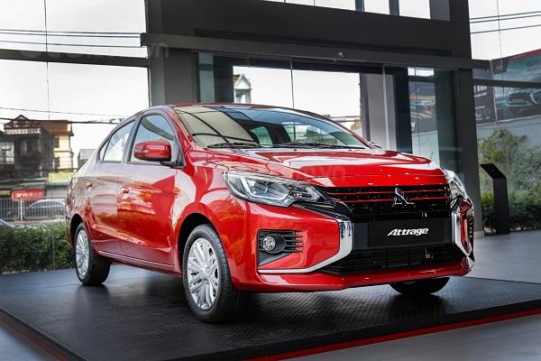 Bán ô tô Mitsubishi Attrage 2020, màu đỏ, số sàn, xe nhập, 375 triệu