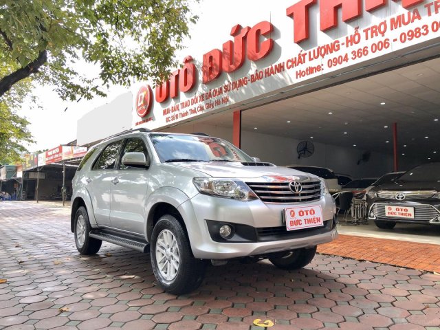 Bán ô tô Toyota Fortuner 2.4MT năm 2014, màu bạc, xe cũ chính hãng