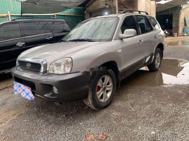 Bán Hyundai Santa Fe năm sản xuất 2003, màu bạc, xe nhập 0