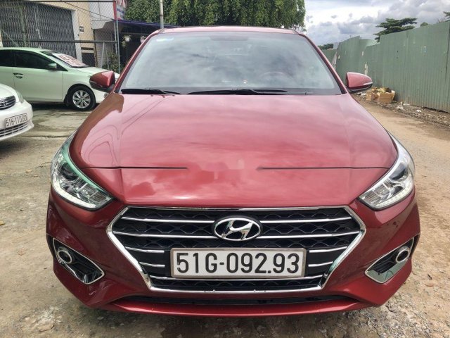 Bán xe Hyundai Accent năm sản xuất 2018, màu đỏ, máy móc êm ru