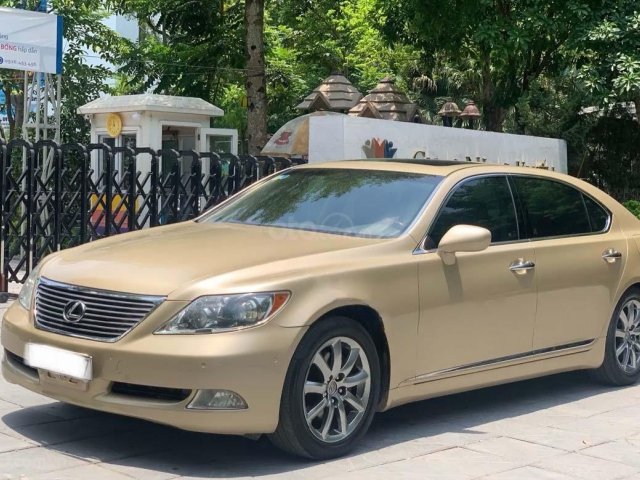 Xe Lexus LS 460L 2007, màu vàng, nhập khẩu nguyên chiếc còn mới