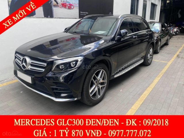 Mercedes GLC 300 đen/ đen 2018 trả trước 650tr nhận xe ngay0