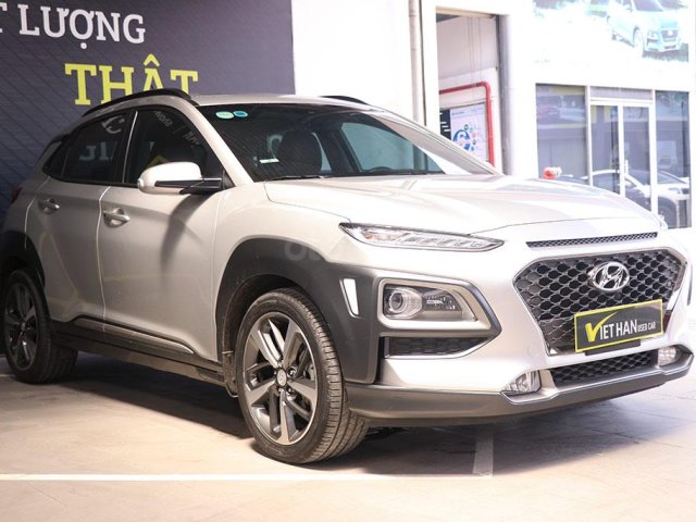 Hyundai Kona Turbo 1.6AT 2018, xe màu bạc cực đẹp0