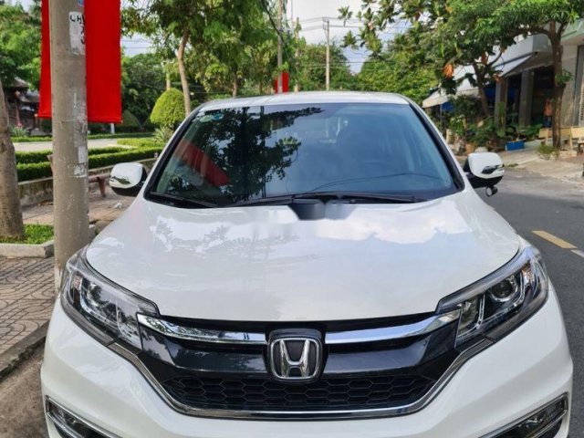 Bán xe Honda CR V 2.4G 2016, màu trắng số tự động, bao rút HS