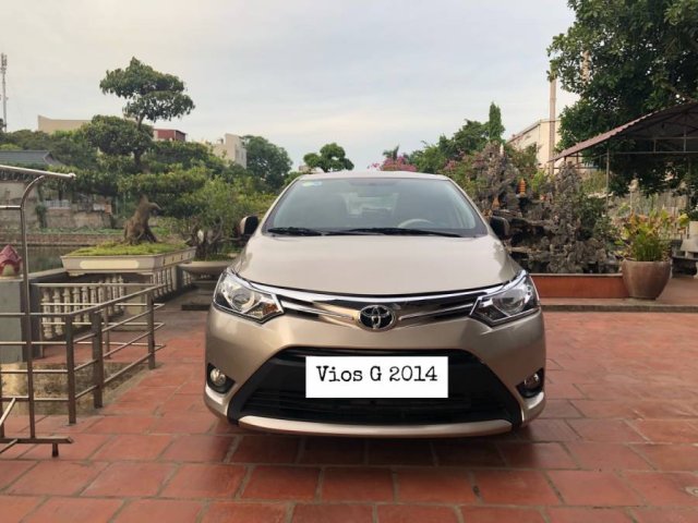 Cần bán Toyota Vios 1.5G năm sản xuất 2014, màu vàng còn mới 0