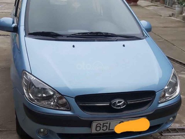 Bán xe Hyundai Getz 1.1 MT sản xuất 2009, màu xanh lam, nhập khẩu0