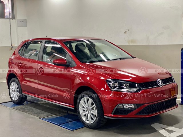 Volkswagen Polo Hatchback màu đỏ Sunset sản xuất 2021 - Xe Đức nhập khẩu 100 % đủ màu khách chọn0