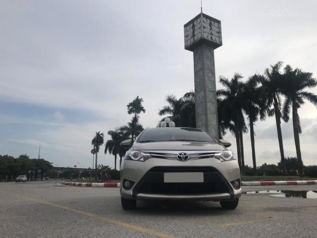 Chính chủ bán Toyota Vios G 1.5L, màu vàng cát, sx 2016, một chủ từ đầu, 5 lốp zin theo xe, đủ 2 chìa khóa0