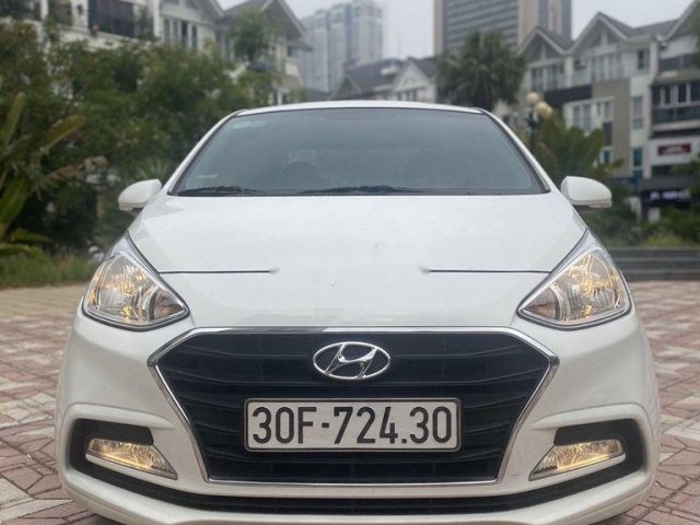 Xe Hyundai Grand i10 sản xuất 2019, màu trắng còn mới, giá 405tr0