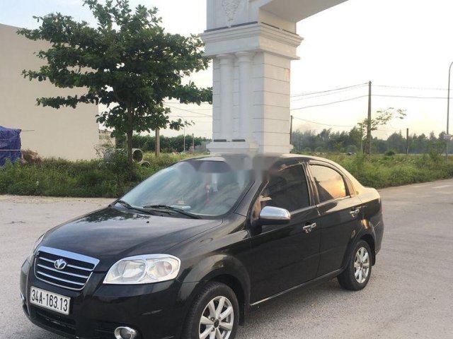 Cần bán lại xe Daewoo Gentra đời 2009, màu đen 0