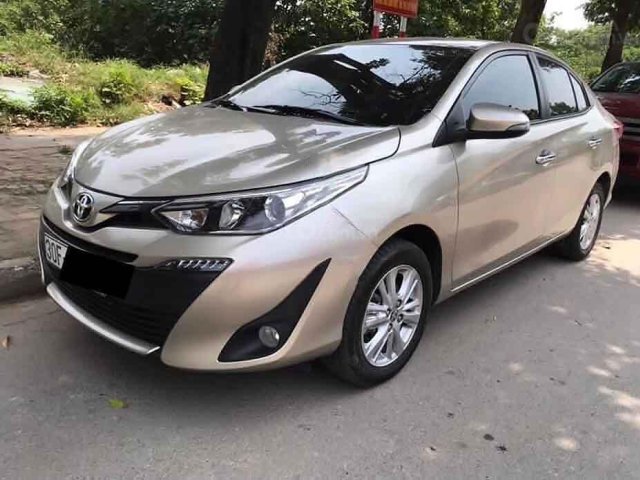 Bán xe Toyota Vios 1.5 G AT sản xuất năm 2019, màu vàng, giá chỉ 555 triệu0