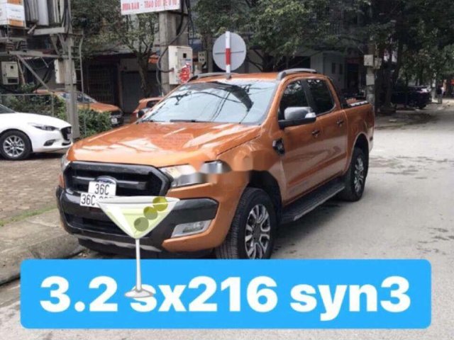 Cần bán gấp Ford Ranger 3.2 2016, màu nâu, nhập khẩu còn mới  