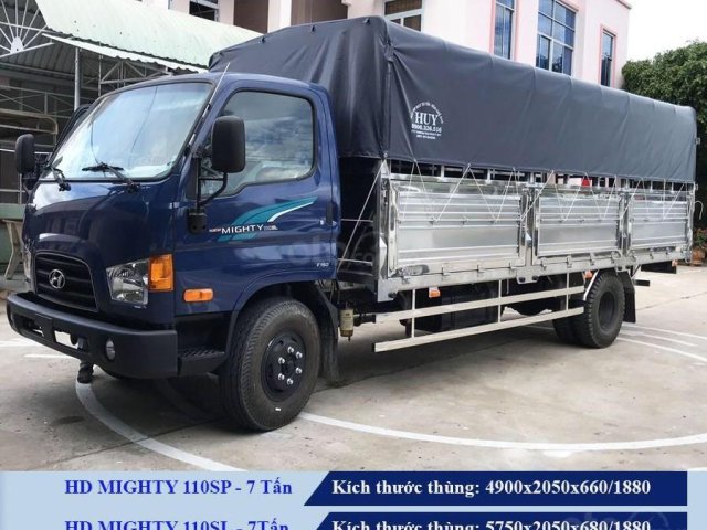 Bán xe Hyundai Mighty 110SP/110SL tại Daklak, tải trọng 7 tấn, hỗ trợ khuyễn mãi trước bạ 100%, giá cạnh tranh
