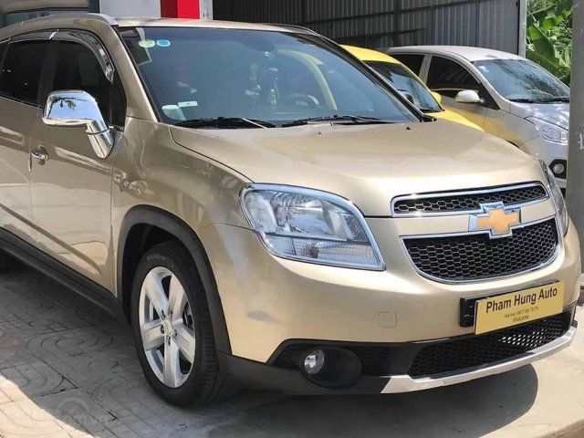 Bán xe Chevrolet Orlando LTZ 1.8 AT 2013, màu vàng cát0