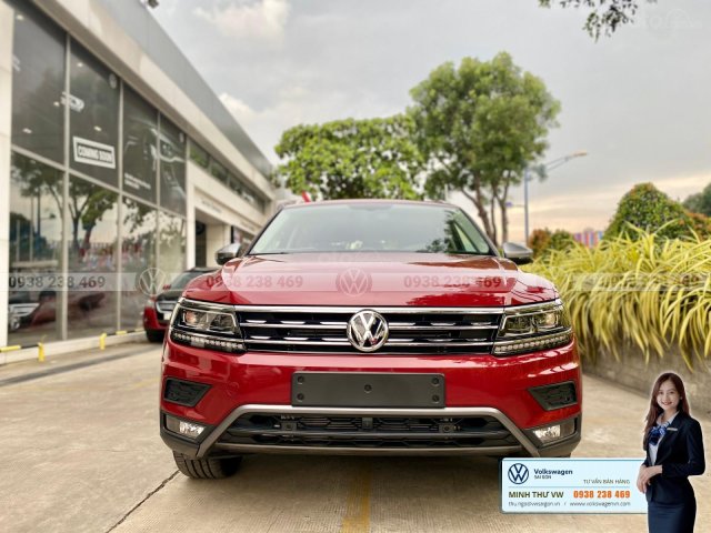 Xe Volkswagen Tiguan Luxury S màu đỏ 2020 - Bản cao cấp Offroad - SUV Đức 7 chỗ gầm cao - Lái thử xe tận nhà