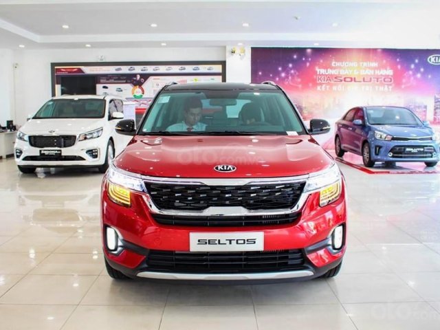 Kia Seltos 2020 màu đỏ, Seltos Premium 719 triệu - đưa trước 205 triệu nhận xe + phụ kiện chính hãng