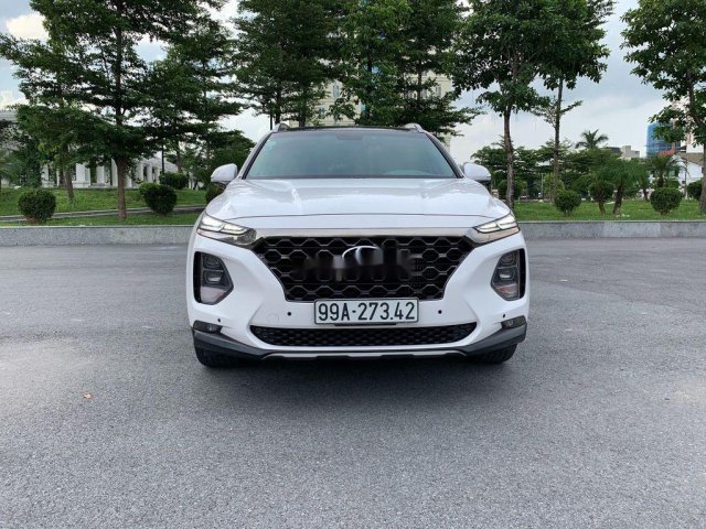 Bán ô tô Hyundai Santa Fe AT đời 2019, màu trắng0